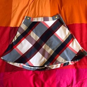 Altered Hilfiger plaid skirt